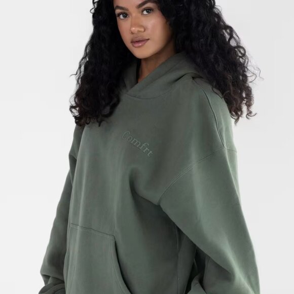 Comfrt Minimalist Sweatshirt & Sweatpant Set - Forest Green / Medium (NWT) - Picture 2 of 7